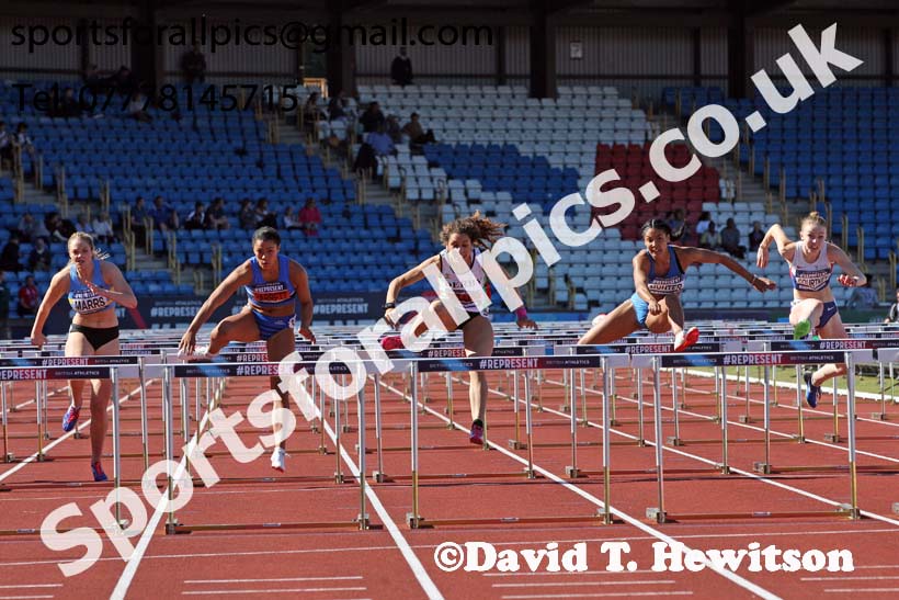 Womens 100 metres hurdles, World Championship Teamm Trials, Alexander Stadium, Birmingham